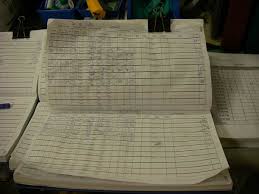A 99 page jeppesen professional pilot logbook with 14 lines per page . Logbook