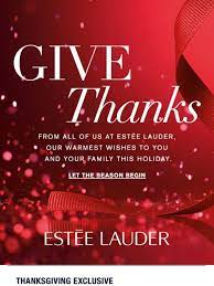Lane bryant lane bryant malsin. Estee Lauder Happy Thanksgiving From Estee Lauder Milled