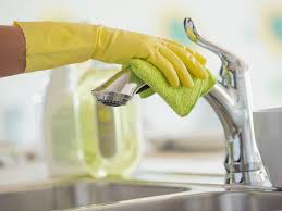how to clean hard water deposits