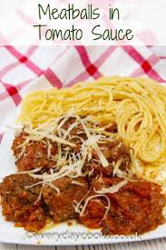 Meatballs In Tomato Sauce Everyday Cooks Recipe Tomato Sauce Cooking Tomatoes Perfect Pot Roast
