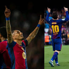 Football - Raphinha did Messi's celebration after scoring against Benfica ❤️ | Facebook