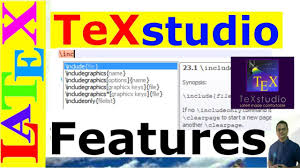 Latex and the document class will normally take care of page layout issues for you. Features Of Texstudio Latex Basic Tutorial 32 Youtube