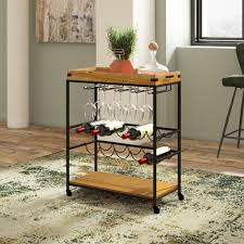 This bar cart has a relaxed polish that's just rough enough around the edges to be charming. Black Metal Bar Carts You Ll Love In 2021 Wayfair