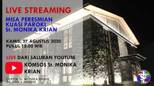 We just didn't send you that email or generate that link.… Misa Peresmian Kuasi Paroki St Monika Krian 27 Agustus 2020 Youtube
