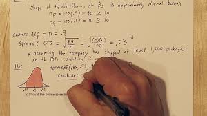Sampling Distribution Of P Hat Normal Approximation Of Binomial Distribution Youtube