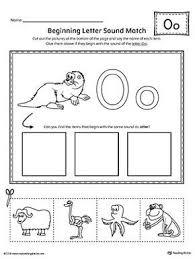 Short Letter O Beginning Sound Picture Match Worksheet Letter O Sound Picture Letter O Worksheets