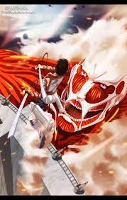Shingeki No Kyojin Eren Vs Colossal Titan Attack On Titan Anime Attack On Titan Anime