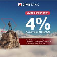 Interest on a savings account is the amount of money a bank or financial institution pays a depositor for holding their money with the bank. Cimb Bank Ph Experience The Best In Market Interest Rate