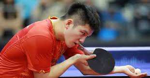 You normally can only do the backhand strokes in front of your body. Swedish Open 2017