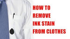 How To Remove Ink Stains From Clothes Youtube