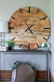 Swiza mid century modern vintage swiss candle clock. Mid Century Modern Hardwood Spalted Maple Wall Clock With Black Number Hazel Oak Farms