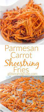 Maybe you would like to learn more about one of these? These Parmesan Carrot Shoestring Fires Are A Crunchy Cheesy Healthy Alternative Snack Recipes Food Cooking Recipes