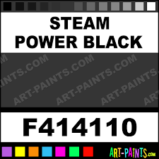 steam power black railroad acrylics airbrush spray paints