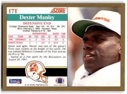 1991 Score Supplemental Dexter Manley #17T