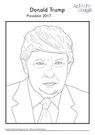 By best coloring pages january 19th 2018. Donald Trump Colouring Page 1