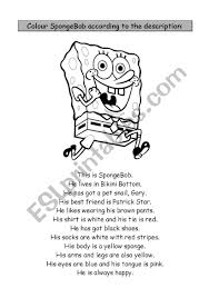 #funny #spongebob squarepants #cartoon #black and white #tv show. Spongebob Esl Worksheet By Pikous