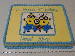 No copyright infringememt is intented in all. Minion Sheet Cake Minion Birthday Party Minion Birthday Minion Birthday Cake