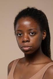 Young black woman without makeup Images