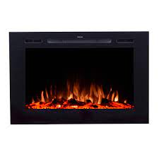The allusion platinum has all the benefits, from an installation standpoint, of the allusion since it can be fully recessed in a 2x6 wall, kuefler explains. Touchstone 80006 Forte Recessed Electric Fireplace With 1500w Heat Black Touchstone Home Products Inc