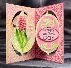 Awash With Color Hyacinthe Mother S Day Card Accordion Cards Elizabeth Craft Designs Floral Cards