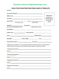 The jamb 2021 form price is n3,500 and the jamb 2021/2022 registration fee for foreign students has been slashed from over 100 dollars to 20 dollars. Jamb 2018 Utme Sample Registration Template 1