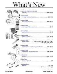 Die Chart In 2010 Master Catalog By Burndy