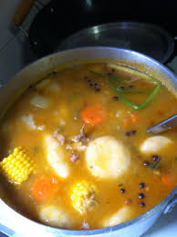 Cut up vegetables, yam and cho cho and add with the other ingredients to the pot. Chicken Soup Jamaican Style Jamaican Recipes Caribbean Recipes Jamaican Dishes