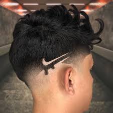 logo haircut with low fade desenho de cabelo masculino listras para cabelo cabelo masculino