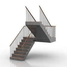 This unique, high quality model is composed of the finest materials available and has been constructed using exquisite craftsmanship. Stair N020909 3d Model Gsm 3ds For Interior 3d Visualization Stairs Handrails Elevation