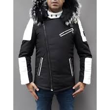 S'il y a justement un vêtement pour homme qui modernise les tenues, c'est bien la doudoune. Doudoune Homme Avec Fourrure Noir Et Blanc Noir Et Blanc Cdiscount Pret A Porter