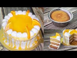 Birthday Cake In Katori Eggless Orange Birthday Cake Without Oven Yummy Youtube Easy Cake Recipes Orange Birthday Cake Easy Cake