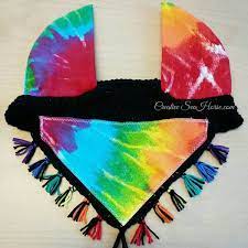 Horse Fly Bonnet Rainbow Tie Dye Custom Horse Horse Fly Horse Ears
