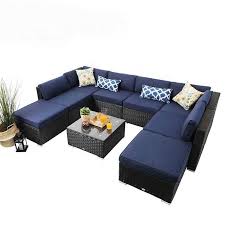 Find the best prices for outdoor & patio furniture at shop better homes & gardens. Better Homes Gardens Black And White 7pc Rattan Red 7 Patio Set 5 Piece Outdoor Blue Wicker Furniture Buy Blue Wicker Furniture 5 Piece Wicker Outdoor Furniture 7 Piece Patio Furniture Set Wicker