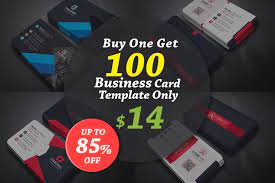 100 Business Cards Bundle Creative Photoshop Templates Creative Market