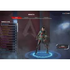 This legend can be unlocked by using digital currency: Apex Legends Wraith Heirloom Set Toys Games Video Gaming Video Games On Carousell