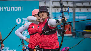 Aída román, de méxico, compite durante el evento ready steady tokyo como test para los juegos olímpicos de tokio 2020 en el la arquera mexicana, ganadora de una plata en individual en londres 2012, buscará otra presea en tokio 2020, pero ahora por equipos. Scsoj I Qigg3m