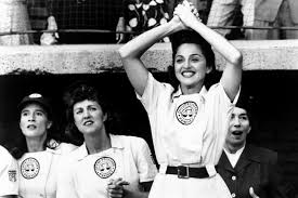 The terror that their athletic skills would ruin these women for their proper roles. A League Of Their Own Madonna Tom Hanks In Movie By Penny Marshall Mad Eyes