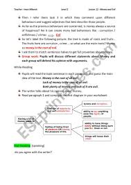 At the end of the game, you can pay to punish other players for how much they chose to invest. Money And Evil Esl Worksheet By Imen Mbarek