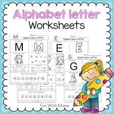 They cover letter recognition, letter sounds and more! Alphabet Worksheets Alphabet Letter Worksheets Workbook Fun With Mama Shop
