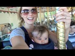 Baby S First Merry Go Round Ride Youtube