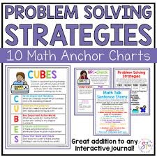 problem solving strategies posters by the stellar teacher