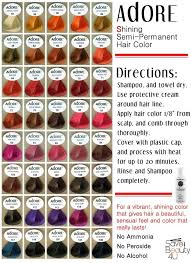 Price comparison for semi permanent hair colour , deals and coupons help you save on your online shopping. Adore Semi Permanent Hair Color Chart Raurau