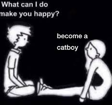Pin By Tania On Catboy Supremacy In 2020 Catboy Meme Faces Are You Happy