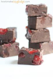 Dark Chocolate Cherry Fudge Delicious Easy Fudge Recipe Recipe Cherry Fudge Recipe Fudge Recipes Fudge Recipes Easy