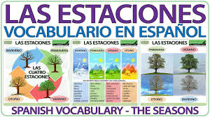 The Seasons In Spanish Spanish Seasons Vocabulary Las Estaciones Del Ano En Espanol Spanishlesson Learnspani Ensenando Espanol Estaciones Del Ano Espanol