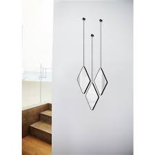 Mirror wall art hanging service. Umbra Black Dima Mirror 3 Pack 358777 040 Rona