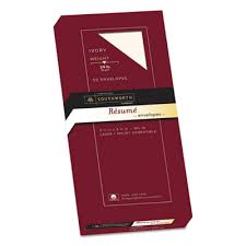 southworth 100% cotton resume envelope