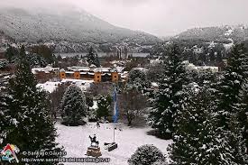 Plaza San Martin San Martin De Los Andes Los Andes Paisaje Invernal Patagonia