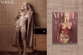 Find articles, slideshows and more. Billie Eilish Reveals A New Side Of Her On The Latest British Vogue Cover Billie Eilish Poses In Lingerie For British Vogue
