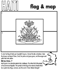 The flag of haiti is the national flag of the republic of haiti. Haiti Coloring Page Crayola Com